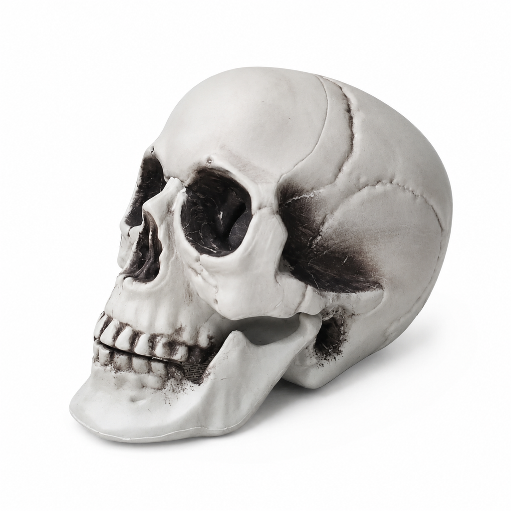 Faux Crâne Halloween en Plastique
